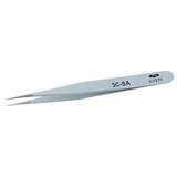 Style 3C-SA E-Z Pick Stainless Steel Anti-Magnetic Light Blue Tweezers with Straight Ultra Fine Point Tips, 4-1/4" Long redirect to product page
